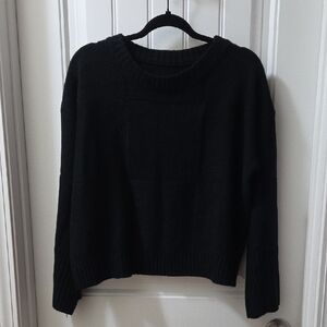 Zanful Classic Black Crewneck Sweater - Women